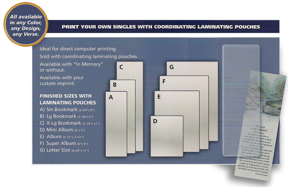 Single Cut Printable Bookmarks details