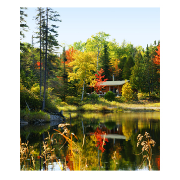 Cabin by the Lake memorial design